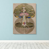 Hilma Af Klint, Kennisboom Nr. 1 Abstracte Kunst Canvas Afdruk (Insitu (Houten vloer))