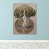 Hilma Af Klint, Kennisboom Nr. 2 Abstracte Kunst Canvas Afdruk (Insitu (Houten vloer))