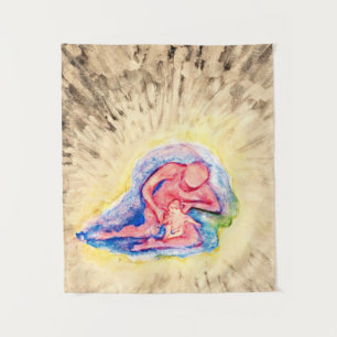 Hilma af Klint - Moeder en kind Wandkleed