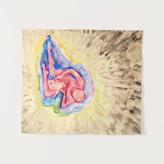 Hilma af Klint - Moeder en kind Wandkleed (Voorkant (horizontaal))