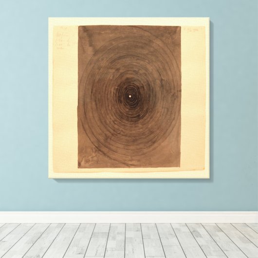 Hilma af Klint, Parsifal nr.1, Abstracte kunst Canvas Afdruk (Insitu (Houten vloer))