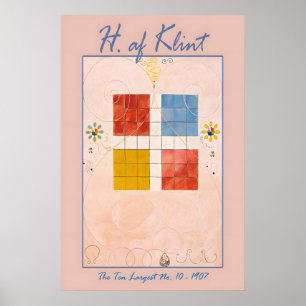 Hilma Af Klint Pastel Roze Abstracte Kunstprint Poster