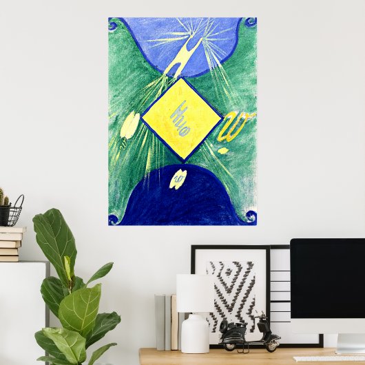 Hilma af Klint - Primordal Chaos, nr. 06, Groep I, Poster (Thuiskantoor)