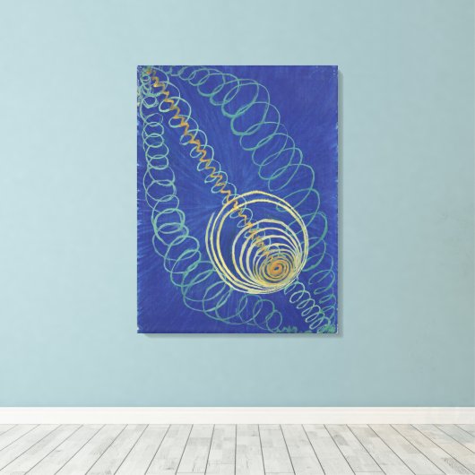 Hilma Af Klint, Primordial Chaos No16 Abstracte ku Canvas Afdruk (Insitu (Houten vloer))