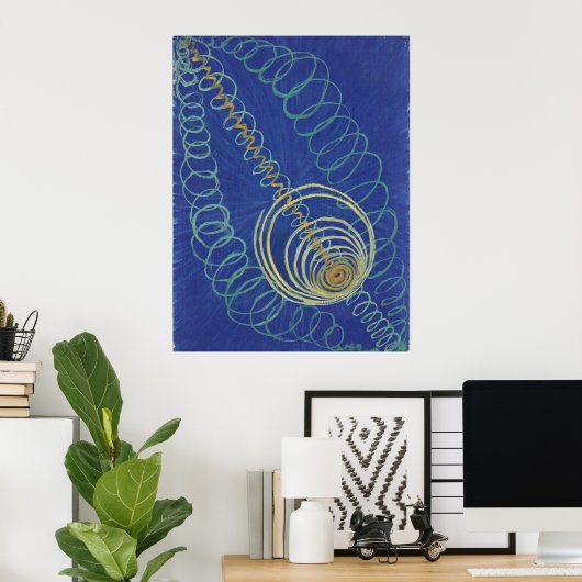 Hilma Af Klint, Primordial Chaos No16 Abstracte ku Poster (Thuiskantoor)