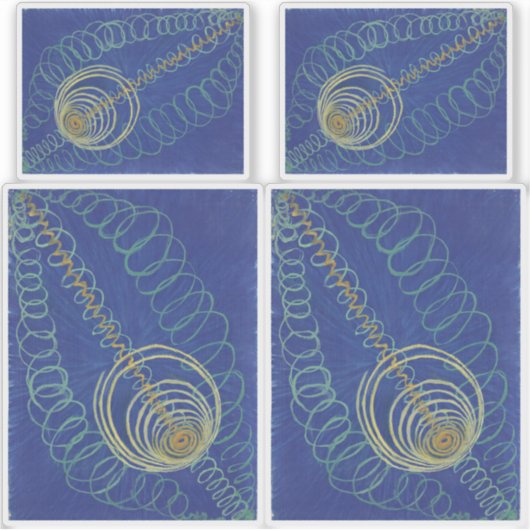 Hilma Af Klint, Primordial Chaos No16 Abstracte ku Sticker (Voorkant)