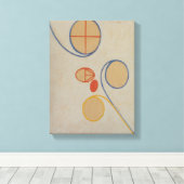 Hilma af Klint, Seven Point Star No2, Abstracte ku Canvas Afdruk (Insitu (Houten vloer))