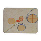 Hilma af Klint, Seven Point Star No2, Abstracte ku Magneet (Horizontaal)