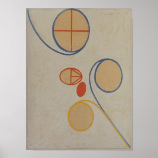 Hilma af Klint, Seven Point Star No2, Abstracte ku Poster (Voorkant)
