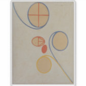 Hilma af Klint, Seven Point Star No2, Abstracte ku Sticker (Voorkant)