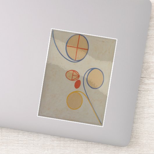 Hilma af Klint, Seven Point Star No2, Abstracte ku Sticker (Detail)