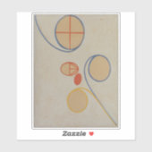 Hilma af Klint, Seven Point Star No2, Abstracte ku Sticker (Vel)