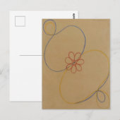 Hilma af Klint, Seven Point Star No5, Abstracte ku Briefkaart (Voorkant / Achterkant)