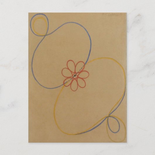 Hilma af Klint, Seven Point Star No5, Abstracte ku Briefkaart (Voorkant)