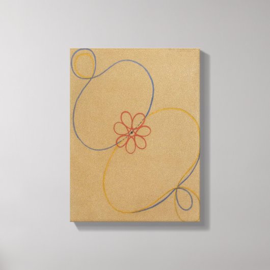 Hilma af Klint, Seven Point Star No5, Abstracte ku Canvas Afdruk (Voorkant)