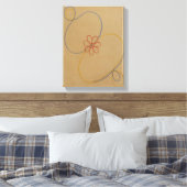 Hilma af Klint, Seven Point Star No5, Abstracte ku Canvas Afdruk (Insitu (Slaapkamer))