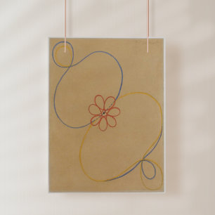 Hilma af Klint, Seven Point Star No5, Abstracte ku Poster