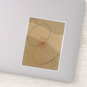 Hilma af Klint, Seven Point Star No5, Abstracte ku Sticker