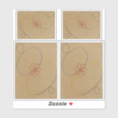 Hilma af Klint, Seven Point Star No5, Abstracte ku Sticker (Vel)
