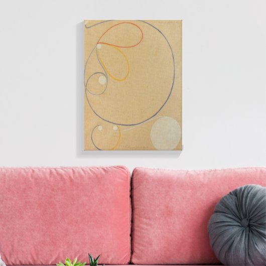 Hilma af Klint, Seven Point Star No7, Abstracte ku Canvas Afdruk (Insitu (Woonkamer))