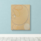 Hilma af Klint, Seven Point Star No7, Abstracte ku Canvas Afdruk (Insitu (Houten vloer))
