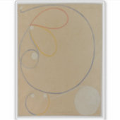 Hilma af Klint, Seven Point Star No7, Abstracte ku Sticker (Voorkant)