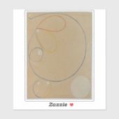 Hilma af Klint, Seven Point Star No7, Abstracte ku Sticker (Vel)