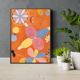 Hilma af Klint Sinaasappel Abstracte kunst Print