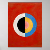 Hilma af Klint, Svanen, nr. 17, kleurful Poster (Voorkant)