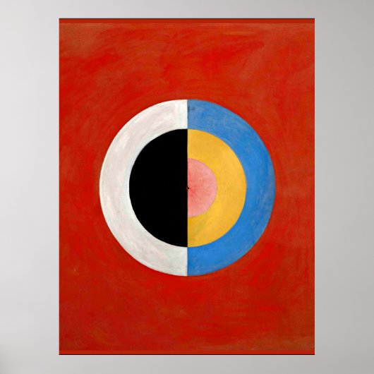 Hilma af Klint, Svanen, nr. 17, kleurful Poster (Voorkant)