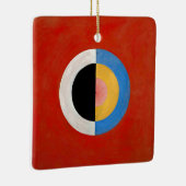 Hilma af Klint, Svanen, nr. 17, kleurrijk kunstwer Keramisch Ornament (Rechts)