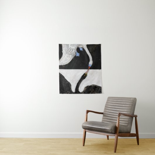 Hilma Af Klint Swan No 1 Wandkleed (In situ)