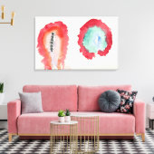 Hilma af Klint - TARWE EN WORMHOUT 1922 Canvas Afdruk (Insitu (Woonkamer))