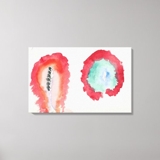 Hilma af Klint - TARWE EN WORMHOUT 1922 Canvas Afdruk (Voorkant)