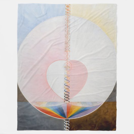 Hilma af Klint - The Dove Fleece Deken (Voorkant)