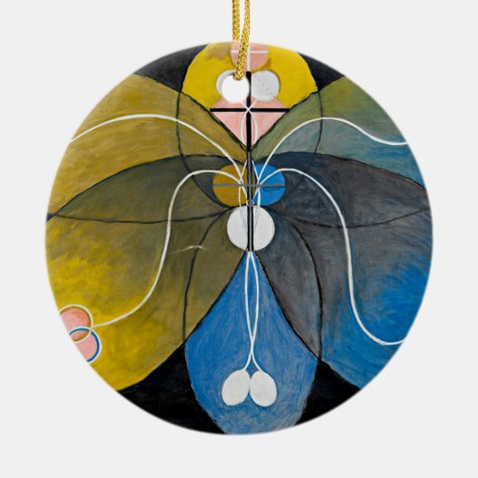 Hilma af Klint - The Evolution, 9 Keramisch Ornament (Voorkant)
