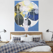 Hilma af Klint - The Large Figure Paintings, No. 5 Canvas Afdruk (Insitu (Slaapkamer))