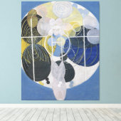 Hilma af Klint - The Large Figure Paintings, No. 5 Canvas Afdruk (Insitu (Houten vloer))