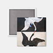 Hilma af Klint The Swan Magneet (Voorkant / Achterkant)