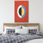 Hilma af Klint - THE SWAN NO 17 1915 0 Canvas Afdruk (Insitu (Slaapkamer))