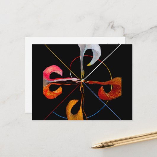 Hilma af Klint - The Swan No. 7 Briefkaart (Voorkant / Achterkant in situ)