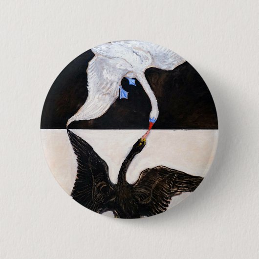 Hilma af Klint The Swan Ronde Button 5,7 Cm (Voorkant)