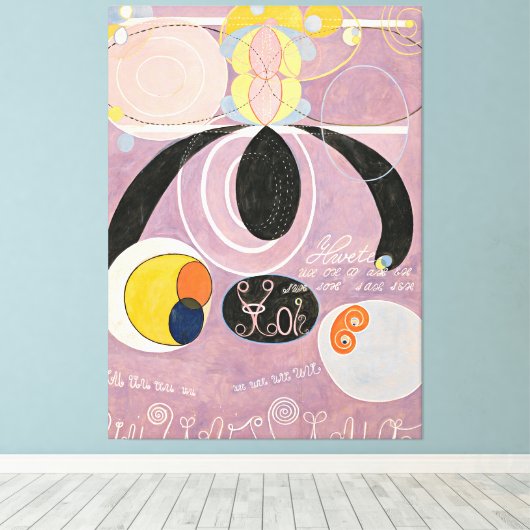 Hilma af Klint - The Ten Largest,  Canvas Afdruk (Insitu (Houten vloer))