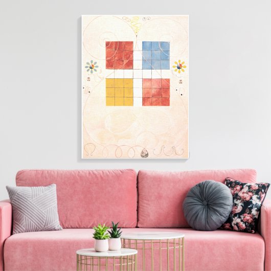 Hilma Af Klint, The Ten Largest No10, Abstracte Ku Canvas Afdruk (Insitu (Woonkamer))