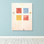 Hilma Af Klint, The Ten Largest No10, Abstracte Ku Canvas Afdruk (Insitu (Houten vloer))