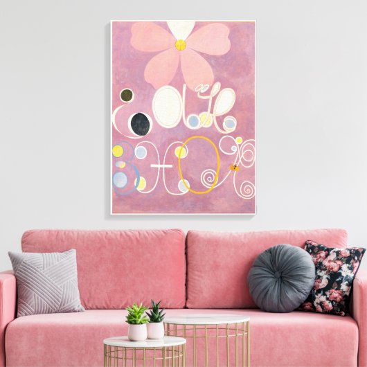 Hilma Af Klint, The Ten Largest No5, Abstracte Kun Canvas Afdruk (Insitu (Woonkamer))
