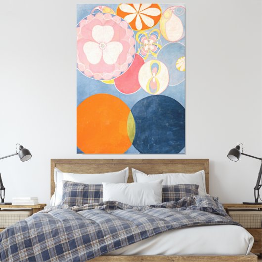 Hilma af Klint - The Ten Largest, No. 2, Childhood Canvas Afdruk (Insitu (Slaapkamer))