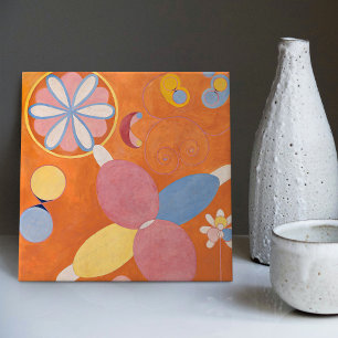 Hilma Af Klint The Ten Largest No. 4 Abstract Tegeltje