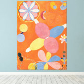 Hilma af Klint - The Ten Largest, No. 4, Youth Canvas Afdruk (Insitu (Houten vloer))