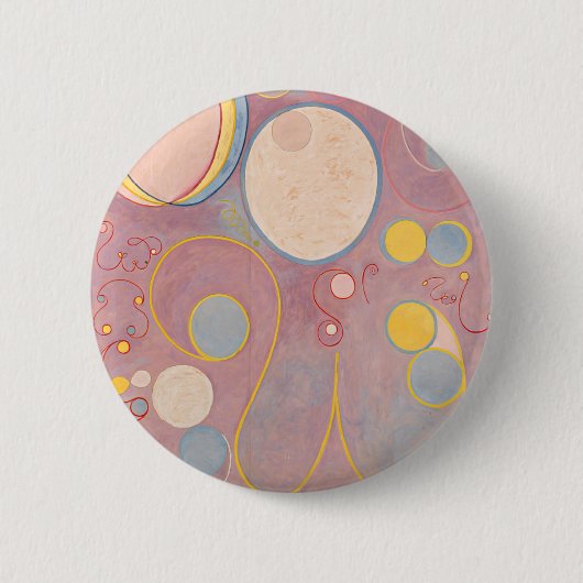 Hilma af Klint The Ten Largest No.7 Ronde Button 5,7 Cm (Voorkant)